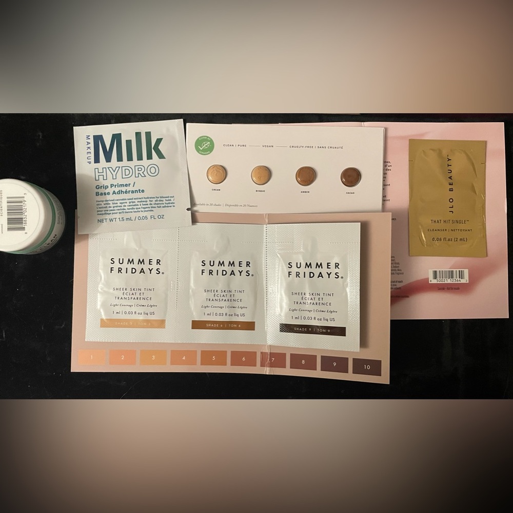 💎 4 for $20💎 Hi End Foundation & Skincare Samples;Milk Beauty, Farmacy, more